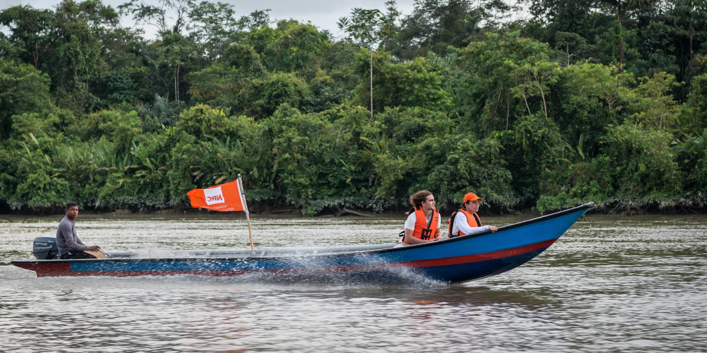 Marlon Langeland and David Garcia, NRC's Advocacy and communication manager in Colombia, on their way to the small village that experienced an armed attack in 2017.

Jhoana, 20 years old, and her family had to flee after an armed attack in her village. Two of her brothers and her two cousins where killed. All male youth.

Jhoana grew up in a small village along the river in the region of Chocó, Colombia. She loved playing with her siblings and cousins, walking in the bush and went swimming. Her dream was to study veterinarian because her passion for animals. Her dream got tossed when the community repetitively was threatened and they eventually had to flee.

Armed attack
It was an ordinary day in March 2017 when Jhoana and other women were celebrating women’s day. The remaining village, mostly males, continued their normal activities when all of a sudden an armed group attacked. That night Jhoana couldn’t sleep due to nightmares and not knowing the extent of the attack and not being able to go back to the village before the next day.

The next day they witnessed several dead and wounded youths and she was devastated. Not one, but two of her elderly brothers had lost their lives. One where tied up and the other one was laying dead on a rooftop with rain poring down on the body. Furthermore, two cousins and a family friend, all young, and all males also lost their life’s. 

Today, the village is abandon and appears more like a ghost town. Jhoana and her family are now too afraid to return to their village because of the uncertainty that follows and if another armed attack will happen again.

Life today
Now, her daily activities are restricted to short trips; when she leaves the house, she does not go far and she coordinates her trips with relatives. A common daily activity can consist of meeting her cousins at the pier and watch them swim. Or, she will only hang out in their house. At home, where she spends most of her time, she writes her diary to cope with the armed attack and the loss of her two older brothers. She also does her homework in secondary school, or, she helps her mom with cooking and takes care of her 12-year-old niece, Yurani, that lost her dad in the armed attack. She now feels that she has to support her family because her parents are old and the two oldest brothers are gone. 

She continuously strives to stay positive and cope with the armed attack. “With the heart broken I have to be brave. Forget bad things and bring positive things. Even with this pain, I want to get ahead. I have to fight for positive things to happen”.

Hopes for the future
The only way she can fulfil her dream and help her family is to leave the village and continue studying, but there is no money to study for. “I now have a 12-year old niece and I would like to be a good example for her. My nieces father was killed in the armed attack and her mother died due to illness prior. Thus, if I go on to study and build my life I will then get a good job and she will hopefully acquire strength to achieve the same”. 

Jhoana is hoping for peace in Colombia, but she is not sure if that will happen. She has realized that there is no future in the village she is displaced and the road is unfortunately short for youth to armed groups and drugs. Thus, she believes the path lies in education and underline the importance to reach a common agreement in peace in order to progress the country. 

Message to youth
“If you want something you can achieve it, therefore you should proceed it”. “Even if someone hurts you, you have to be strong and get ahead”. She continues, “while you are alive you have to be brave, even if you smile outside and cry inside we should proceed with our dreams”. 

“Don’t believe in negative things, don’t fall into bad vicious, be ambitious in a positive matter, and fight for the future and don’t be defeated”.

Photo: Beate Simarud/NRC

NRC in Colombia

-	NRC has been present in Colombia since 1991.
-	NRC currently counts on 19 field offices in order to provide assistance to internally displaced and Colombians seeking international protection in the neighbouring countries. 
-	About 100.000 people benefited in 2017 from NRC´s programs (information, counselling and legal assistance (ICLA), education, regional refugee program and the roving capacity unit). Budget forecast 2017: 97.6 million NOK
-	Strategic priority for 2018 continues to be to address displacement and emergency related protection gaps and humanitarian need when the state is unable or unwilling to fulfil its obligations. The peace accord will increase the likelihood that durable solutions can be sought with more vigour. NRC will in this context increase efforts to contribute to durable solutions, both in Colombia and in neighbouring countries. 

Key facts
•	Humanitarian and protection challenges continue in Colombia. A six decade-long armed conflict has given Colombia the most prolonged and serious humanitarian crisis in the Americas. In total, more than 7.4 million people are forcibly displaced in Colombia by the conflict.
•	Since the signing of a peace agreement between FARC-EP and the government in November 2016, about 200,000 people have been displaced (nov 2016 – august 2018) – the equivalent of one person every 5 minutes. Rights defenders, indigenous and Afro- Colombian leaders, and other community activists face threats, killings and violence. Perpetrators are rarely held accountable.  
•	There are more than 191,622 Colombians refugees and in need of international protection in neighbouring Ecuador, Panamá and Venezuela, according to UNCHR.
•	Forced displacement increased in 2018. During the first semester group displacement increased 112 % in comparison with the previous year (2017). 
•	During 2018, there was an increase (31 %) in the number of attacks against the civilian population, compared with 2017. Threats continue to be the primary mean of attack against the civilian population, although there was a growth in the number of homicides and intentional injuries targeting persons who were under state protection schemes.
•	9 in 10 people displaced by Colombia's civil war have not yet received compensation promised for crimes committed against them. Over 8,7 million Colombians are registered with the Government’s National Unit for Victims. However, only one out three applications for compensation by the 2011 Victim’s Law in Colombia has been approved. Despite GOC efforts allocating important resources ensure the implementation of the law, the efforts needs to be increased. 
•	During 2018, 77 % of the people recorded in massive displacement events belongs to farmers, 11 % indigenous and 11 % afro Colombian communities.  
•	The peace agreement between FARC-EP and the Colombian government is a positive development, but the dynamics of armed conflict and other forms of violence are in flux. Other irregular armed groups have increased their actions in the shadow of the ceasefire, and the clash with these groups is causing the majority of new humanitarian needs.
•	NRC recorded 22 events that affected the continuity of thousands of children attending classes during the first trimester of 2018. 7 IHL serious violations against schools have been reported in the first semester of 2018 and forced recruitment into armed groups  appear to increase this year.
•	Of the total resources requested (156.5 Millions) by the Country Humanitarian Team, only 22 % has been financed (OCHA July 2018)