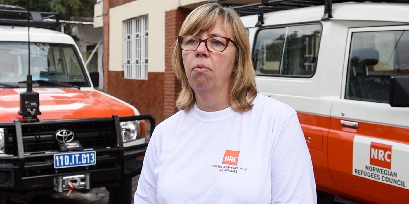 DR Congo country director Ulrika Blom standing outside the NRC office in Goma.

Photo: Christian Jepsen, Norwegian Refugee Council