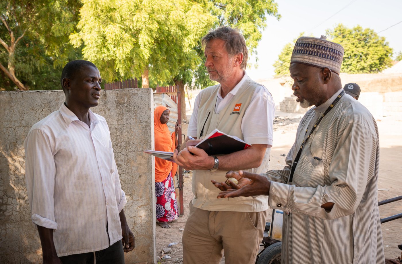 Fruit salesman, Babagana Malam Idrissa (35), in Maiduguri, Nigeria. 2018
Photo: Beate Simarud/NRC