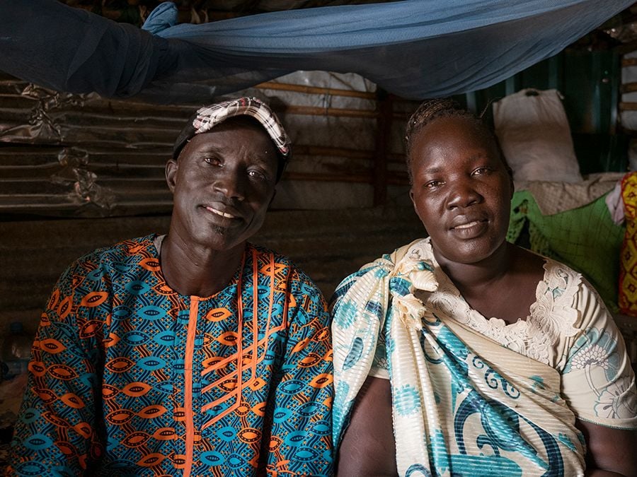 Portrait of Majok and Teresa.