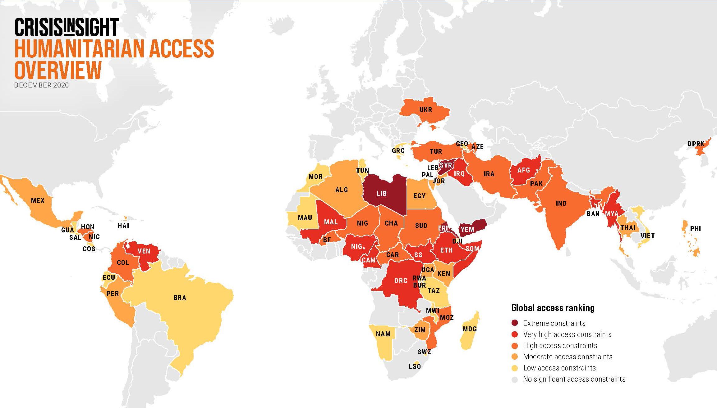 Karta, Humanitarian Access Overview