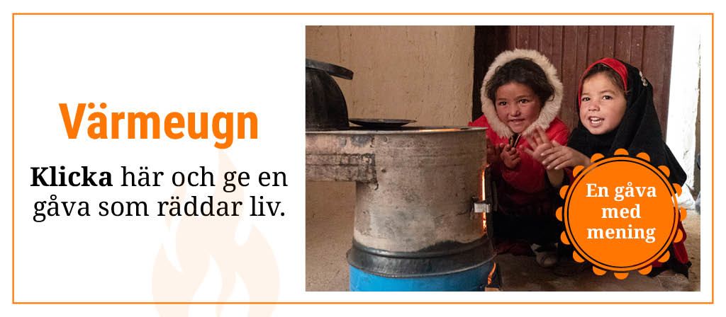 Värmeugn: Klicka här och ge en gåva som räddar liv.