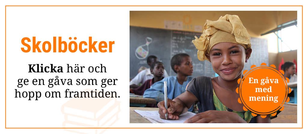 Skolböcker: Klicka här och ge en gåva som ger hopp om framtiden-